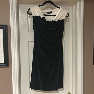 Black & White Ralph Lauren Cocktail Dress Size 6P